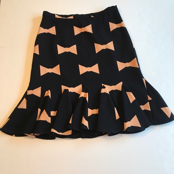 Anthropologie Bowtie Pencil Skirt By Eva Franco 6 - Picture 2 of 9
